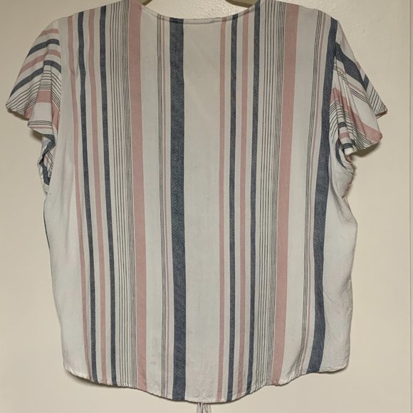 ⭐2/$20 Sim & Sam | Women's Short Sleeve Button Down Shirt Size XL - Picture 4 of 6